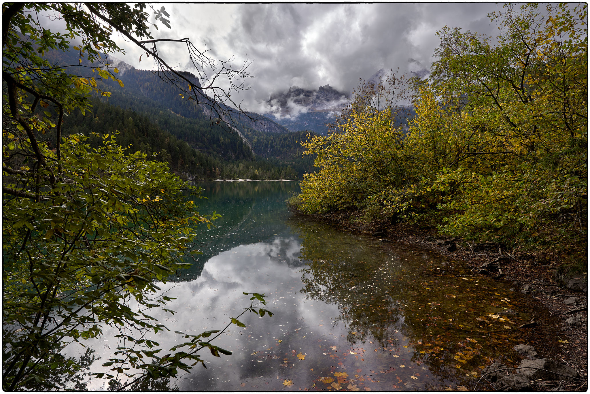 glimpse of Lake Tovel