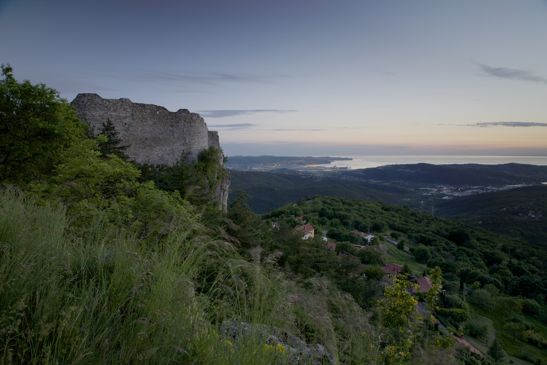 Castello di San Servolo e golfo di Capodistria