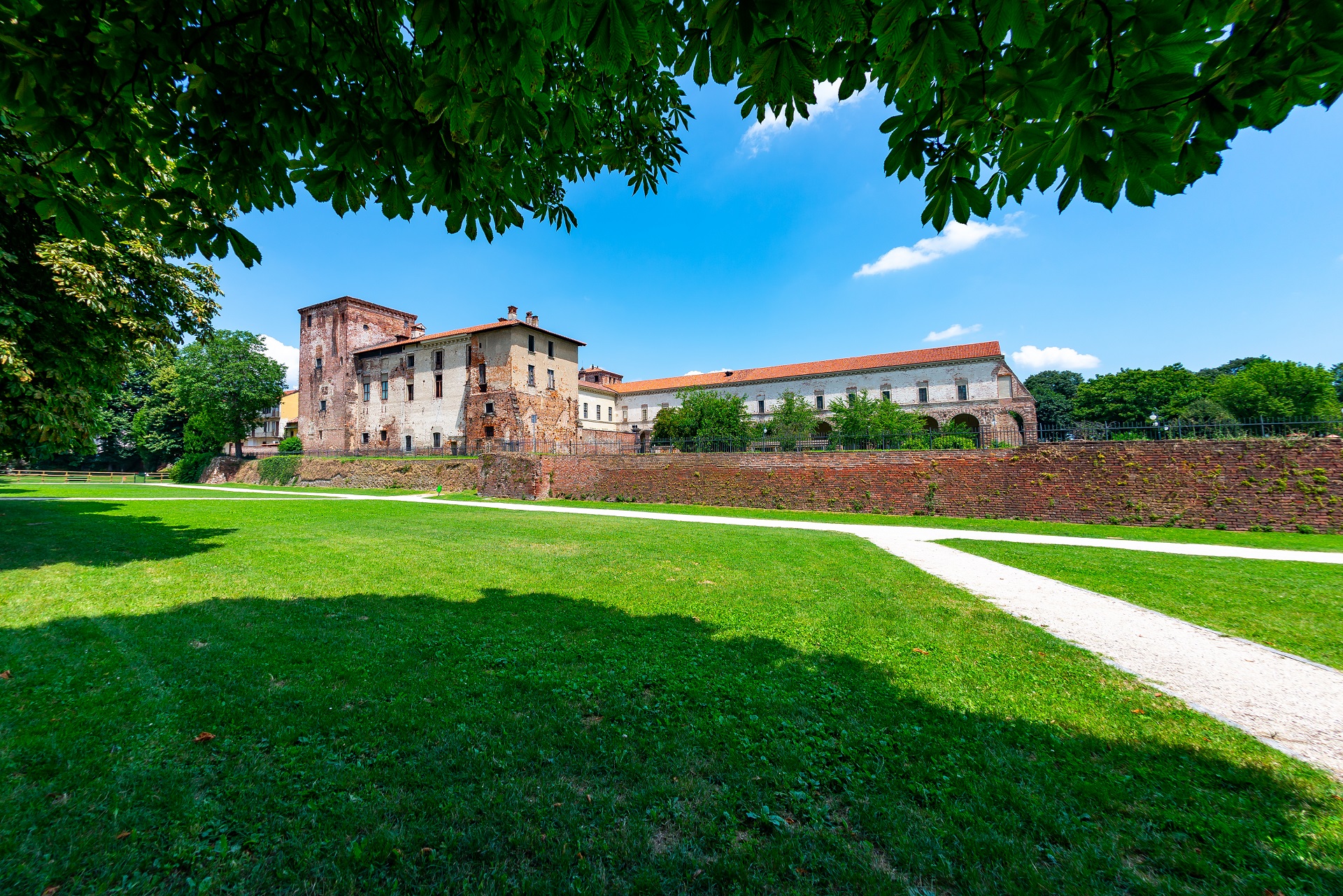 View of the castle of Melegnano