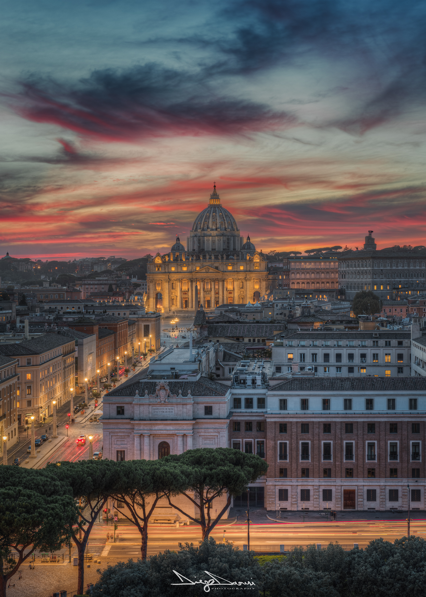 St. Peter's at Sunset