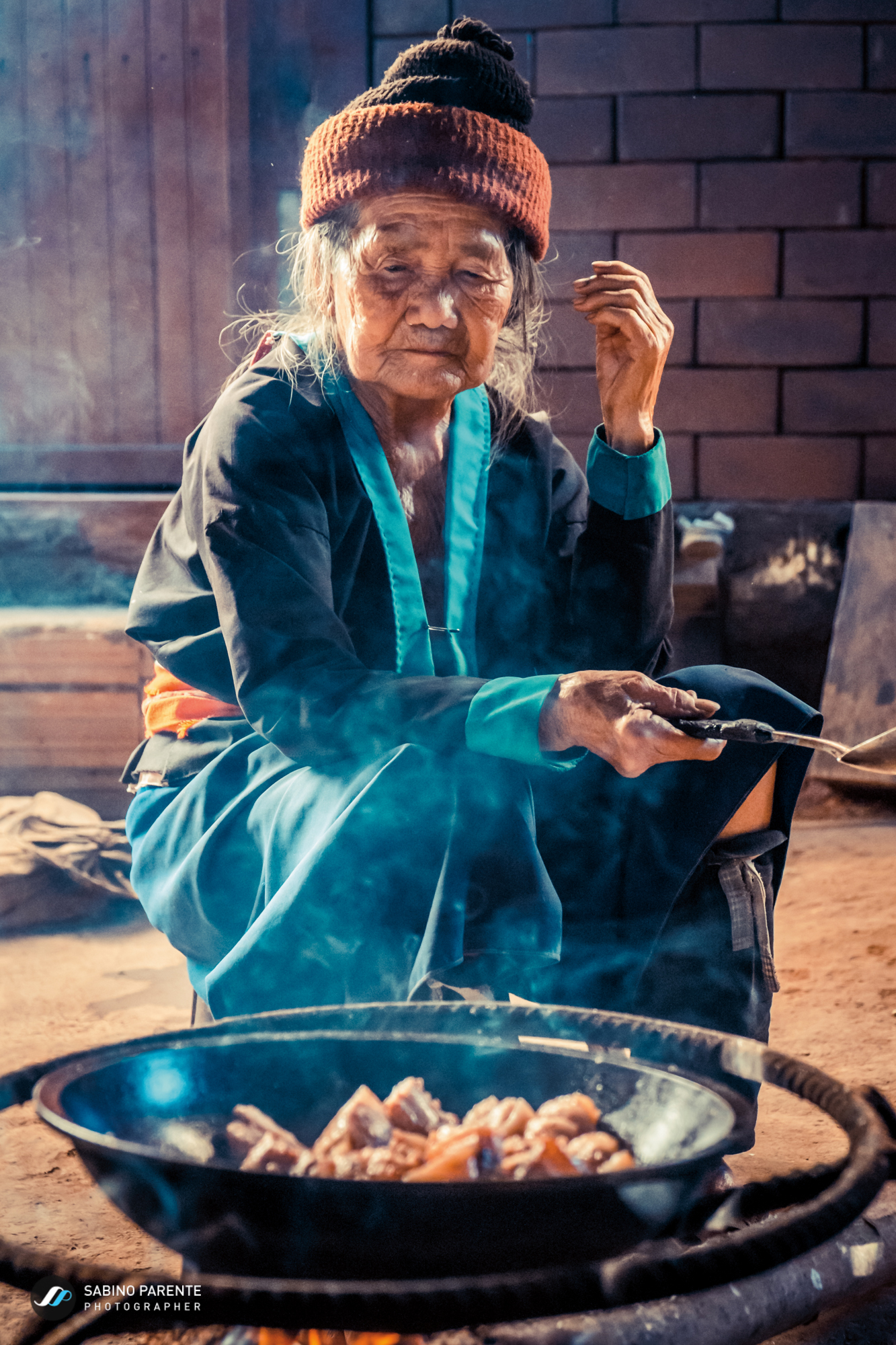 Old Hmong woman in Chiang Mai, Thailand