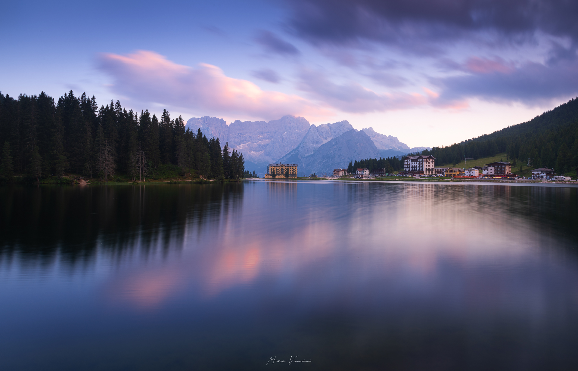 Tramonto a Misurina