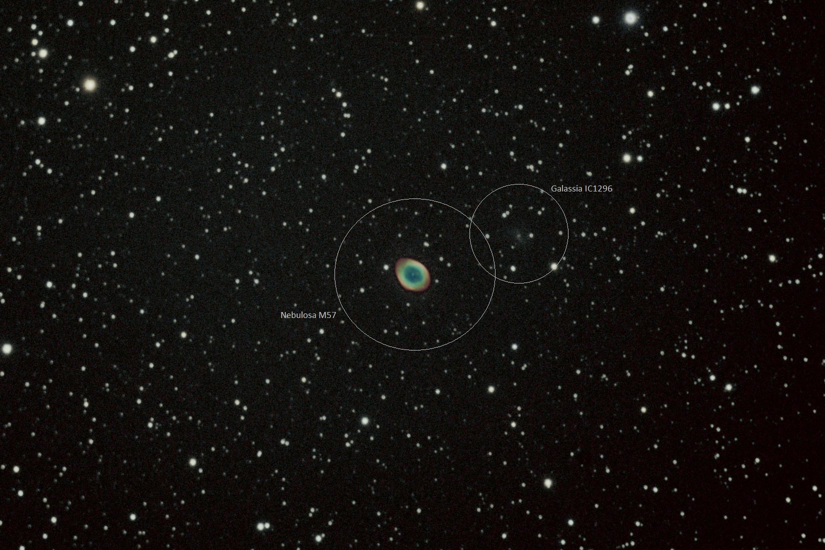 M57 nebula ring in the Lyre