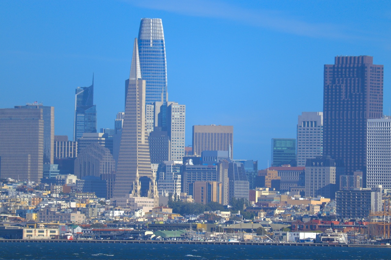 Downtown from the sea