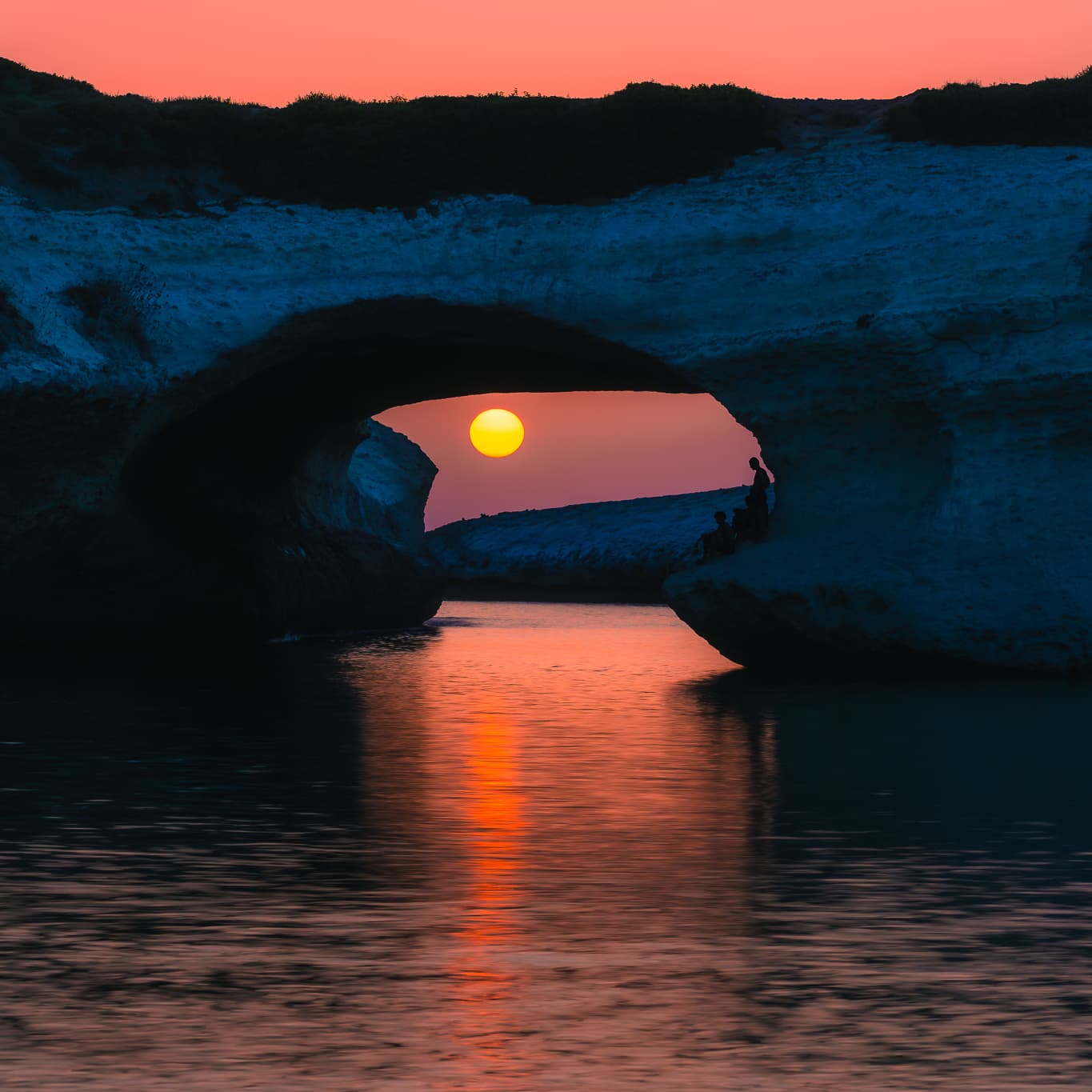 S'Archittu at sunset