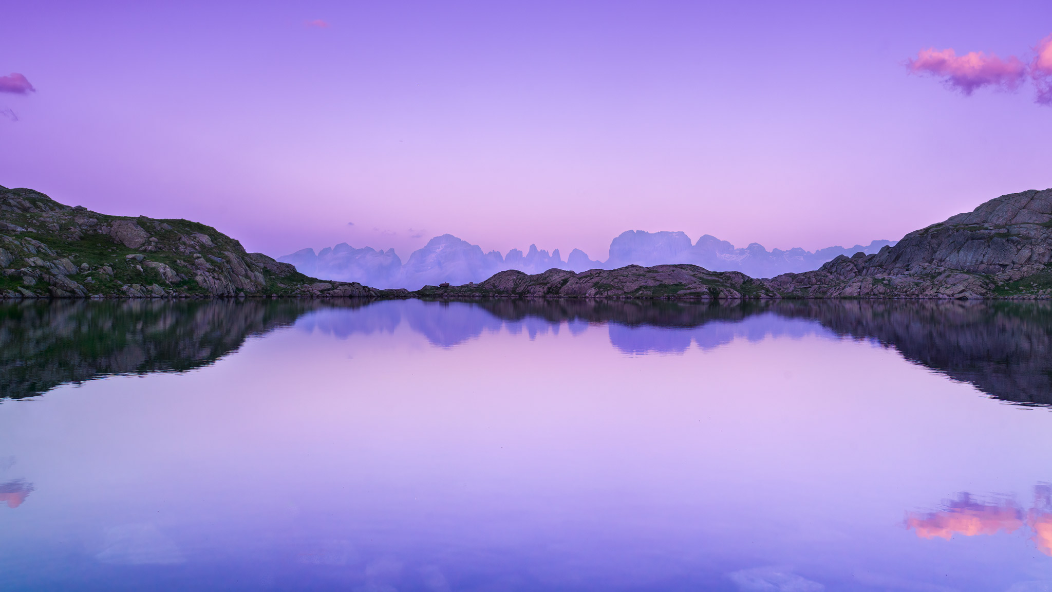 Tramonto al lago nero
