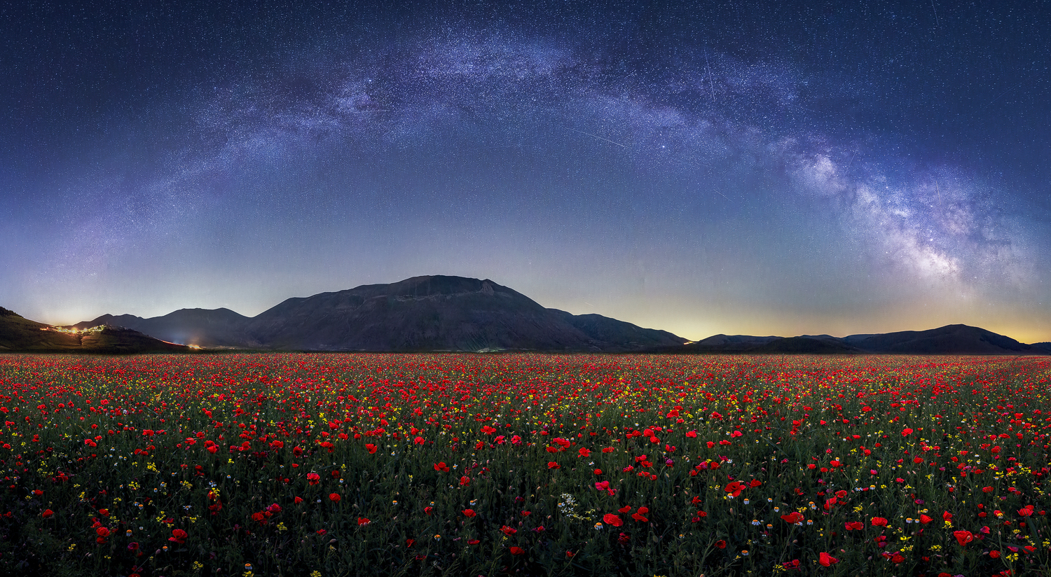 Castelluccio di Norcia by Night