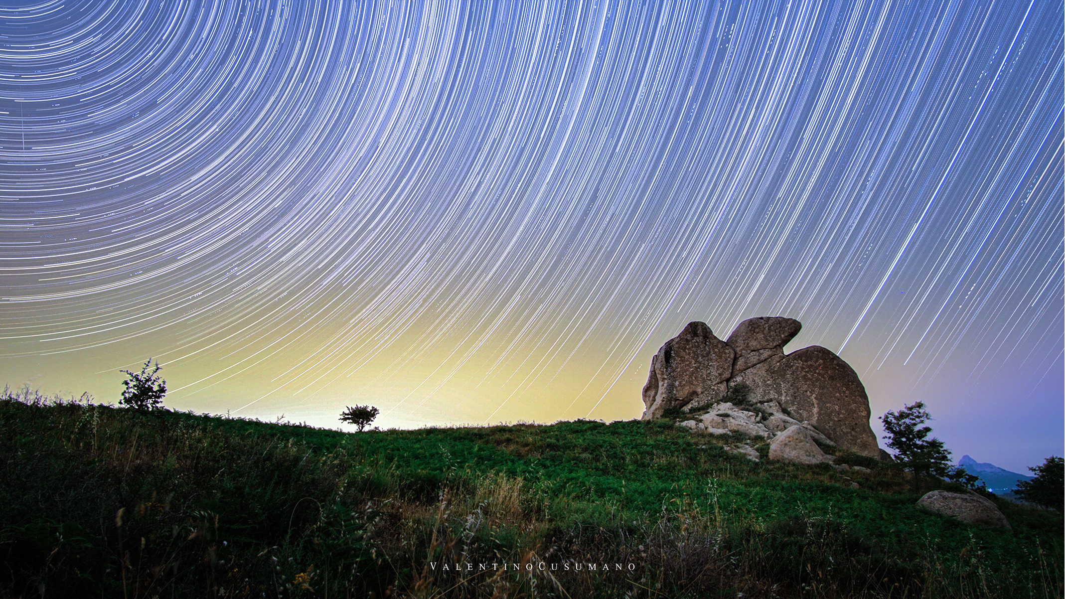 Startrail Altopiano dell'Argimusco