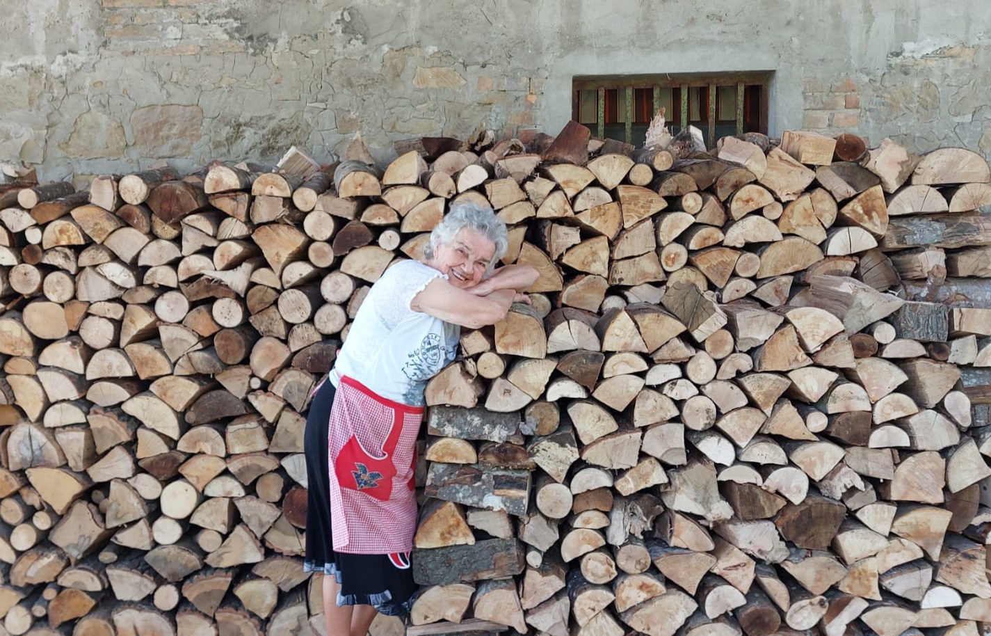 Mother of 90 and 40 q of wood arranged