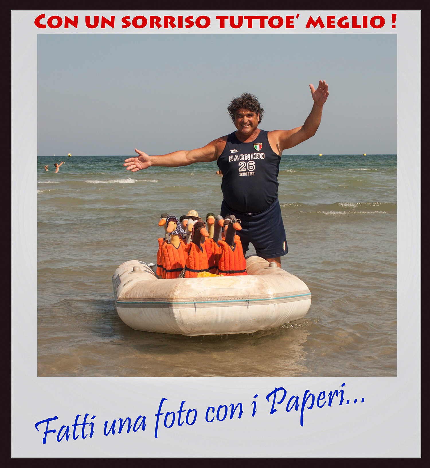 #fattiunafotoconipaperi (con il bagnino d'Italia)