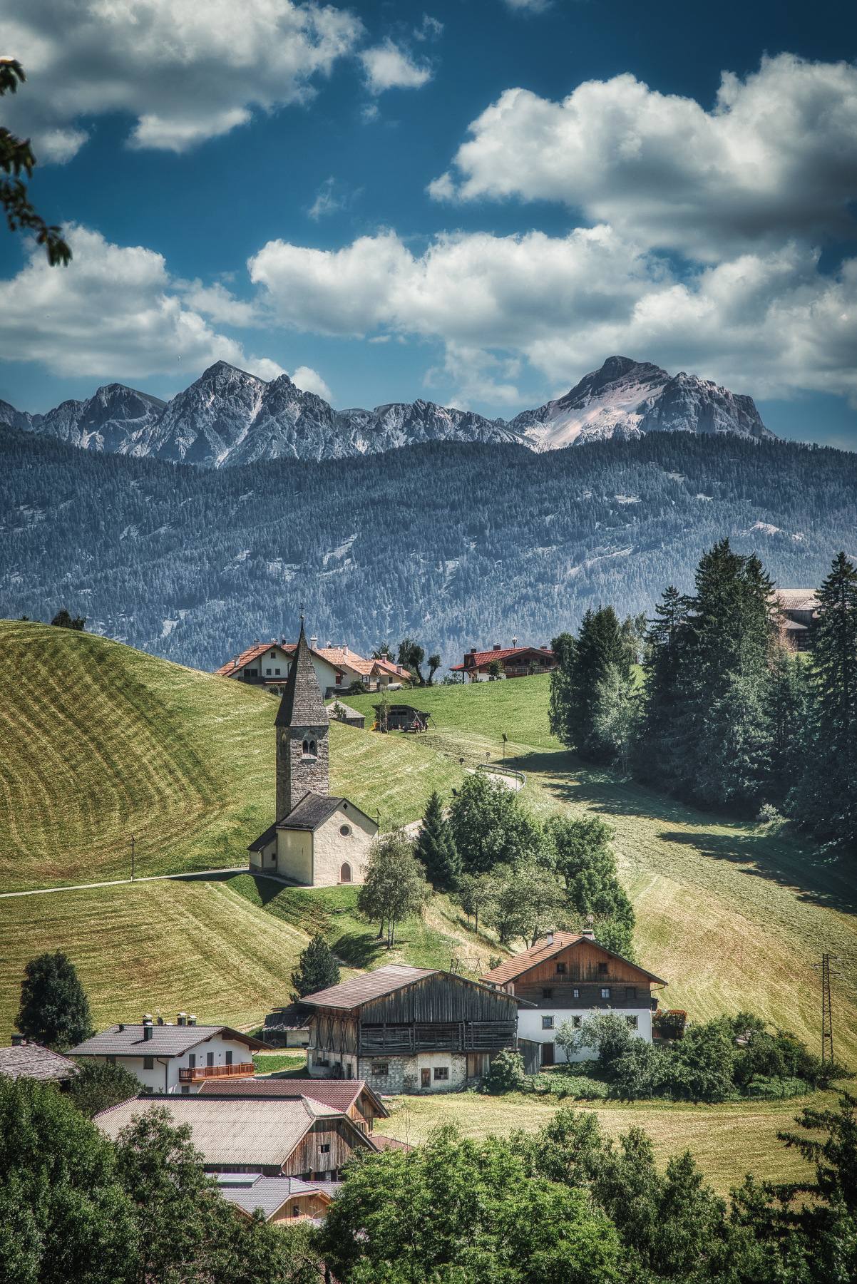 Paesino di Marga, sopra Terento (Sudtirol)