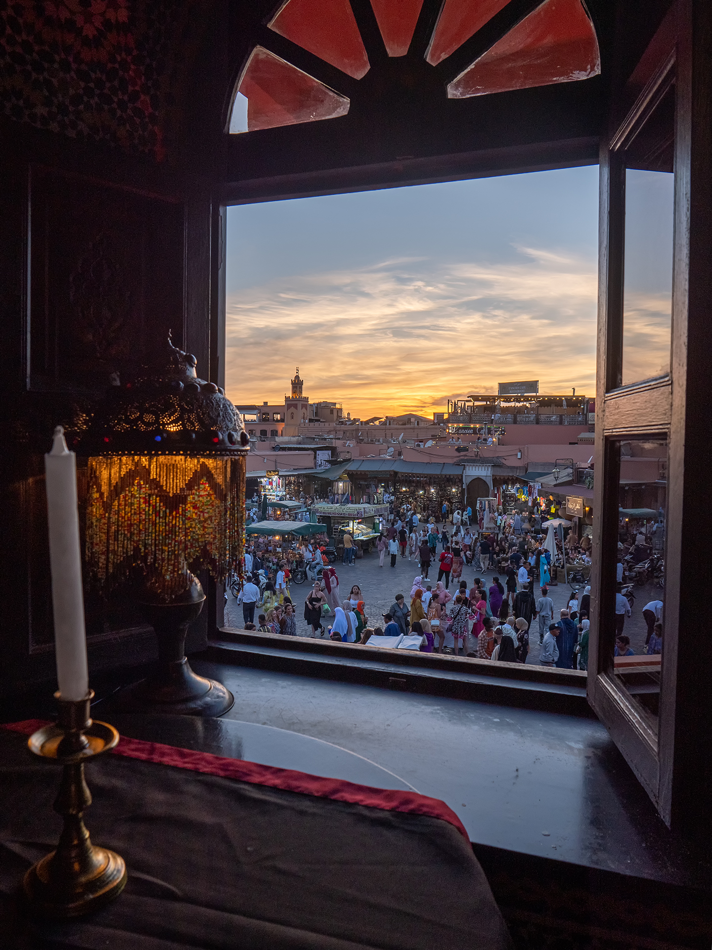 View of the square of Marrakech