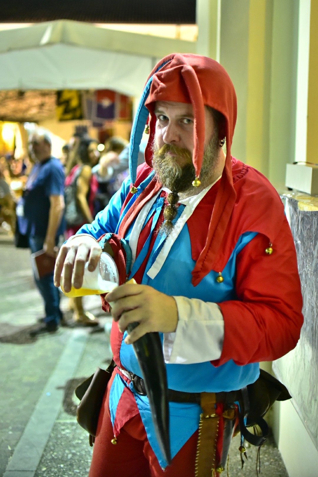 Un corno di birra....,grazie.