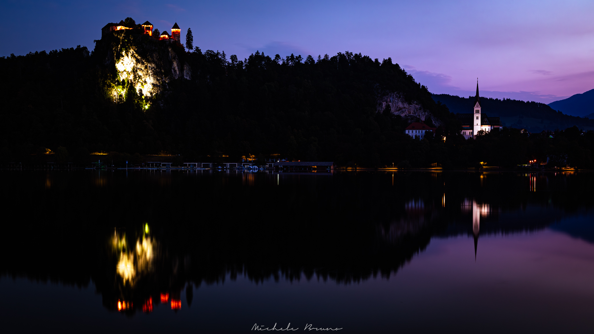Sunrise at Lake Bled