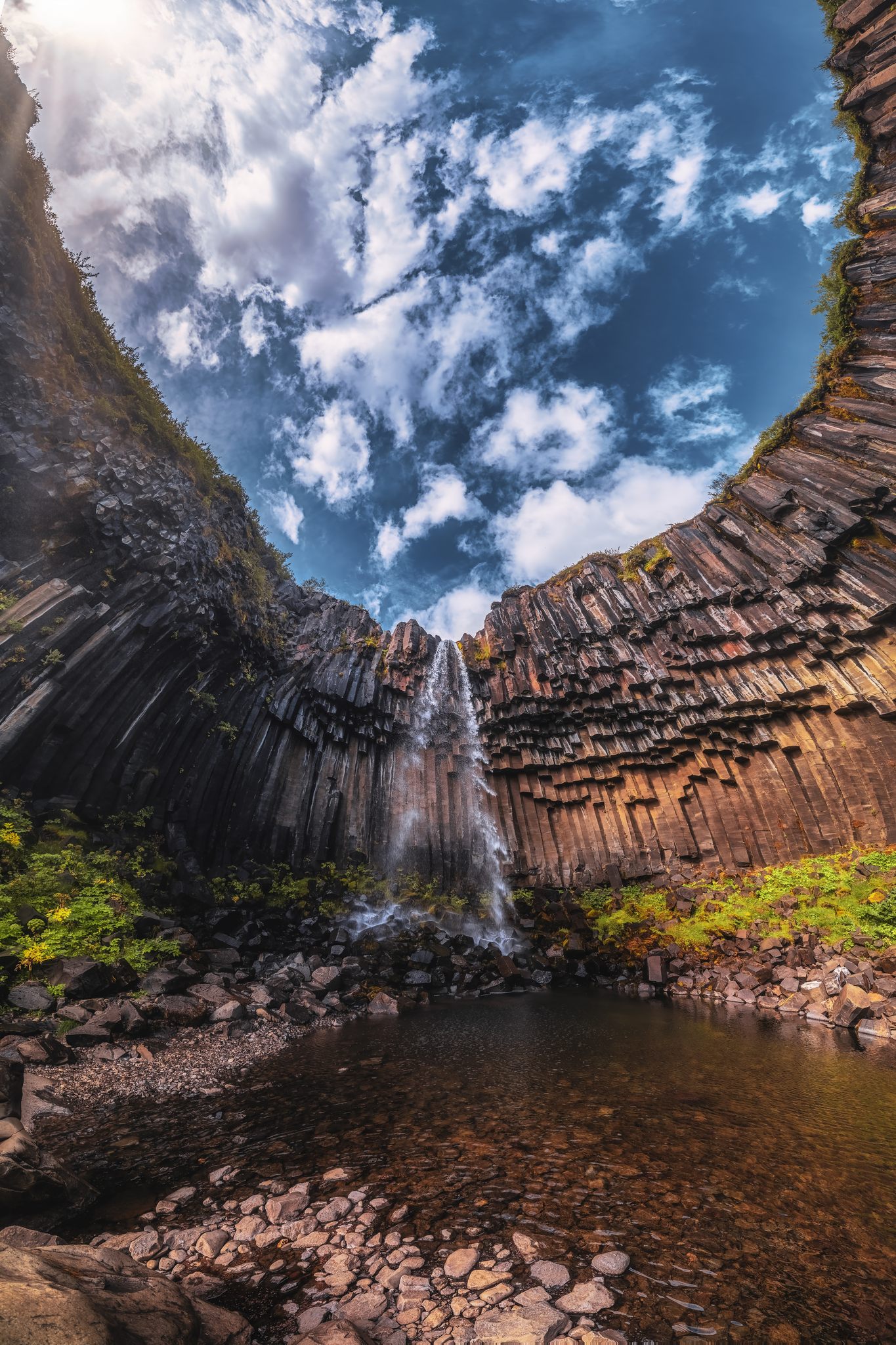 Upwards