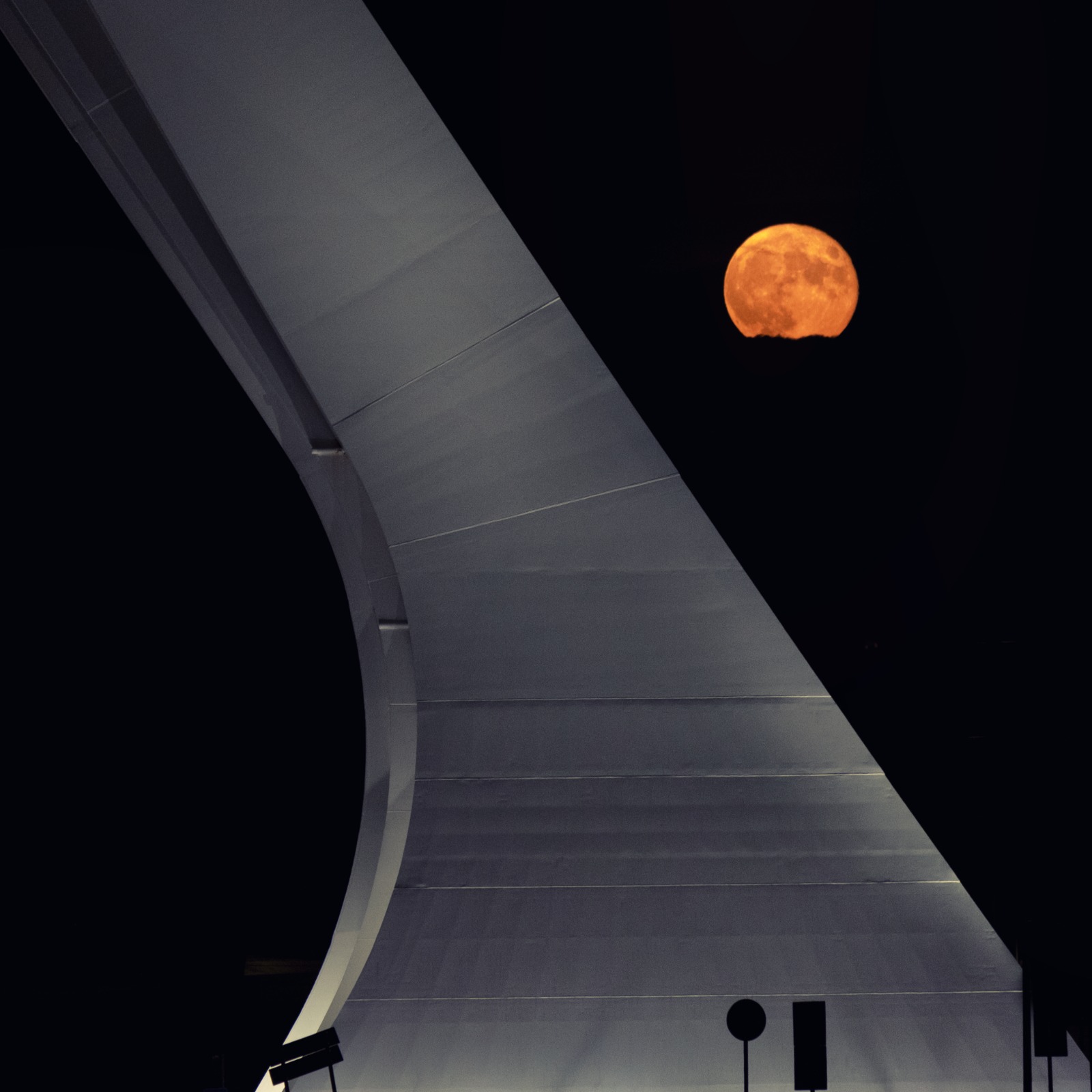 The moon and the bridge