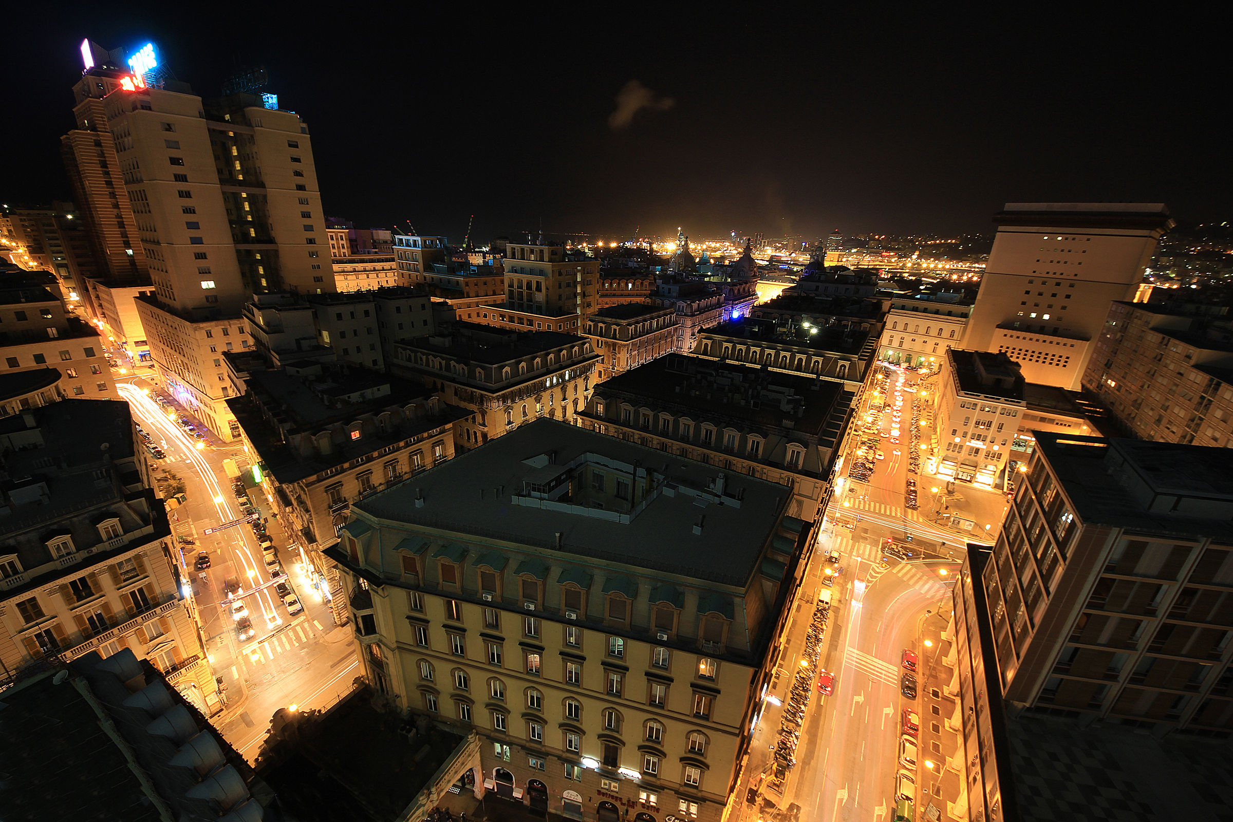 Genoa by night