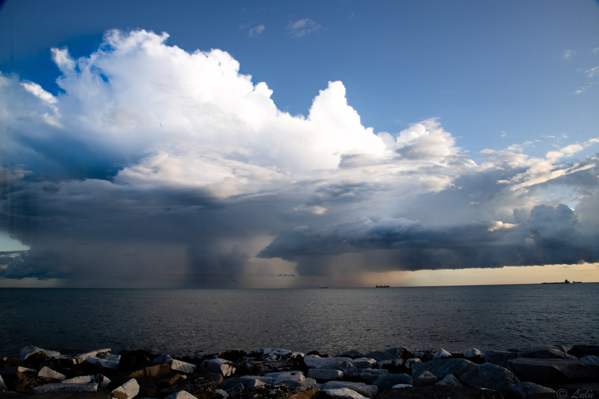 Microburst in the distance