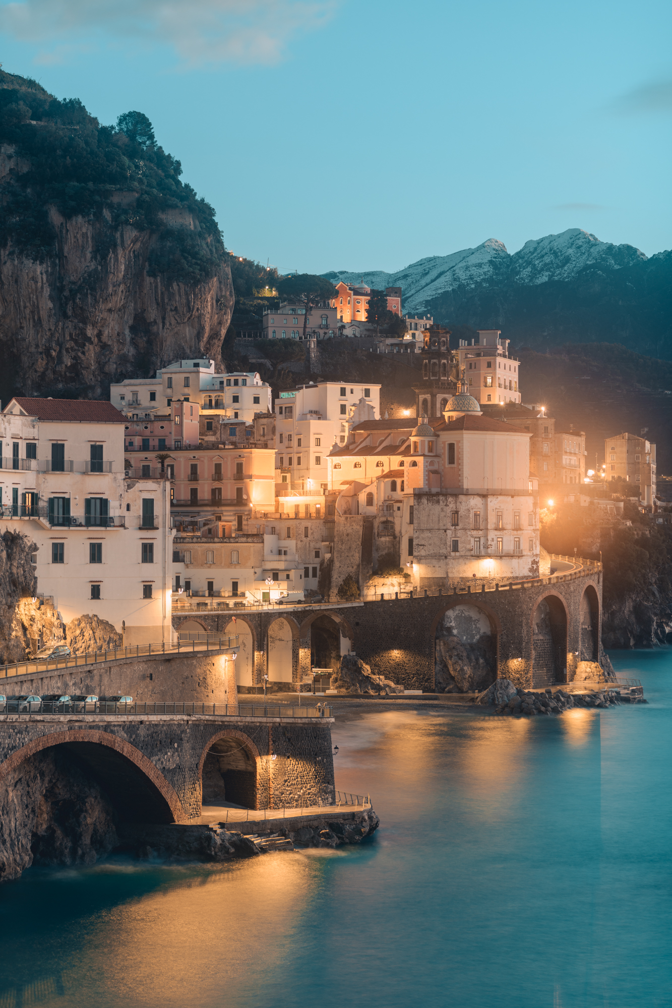 La neve in costiera amalfitana