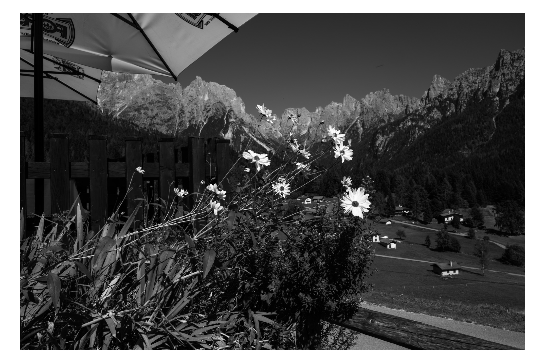 Terrace on the Dolomites