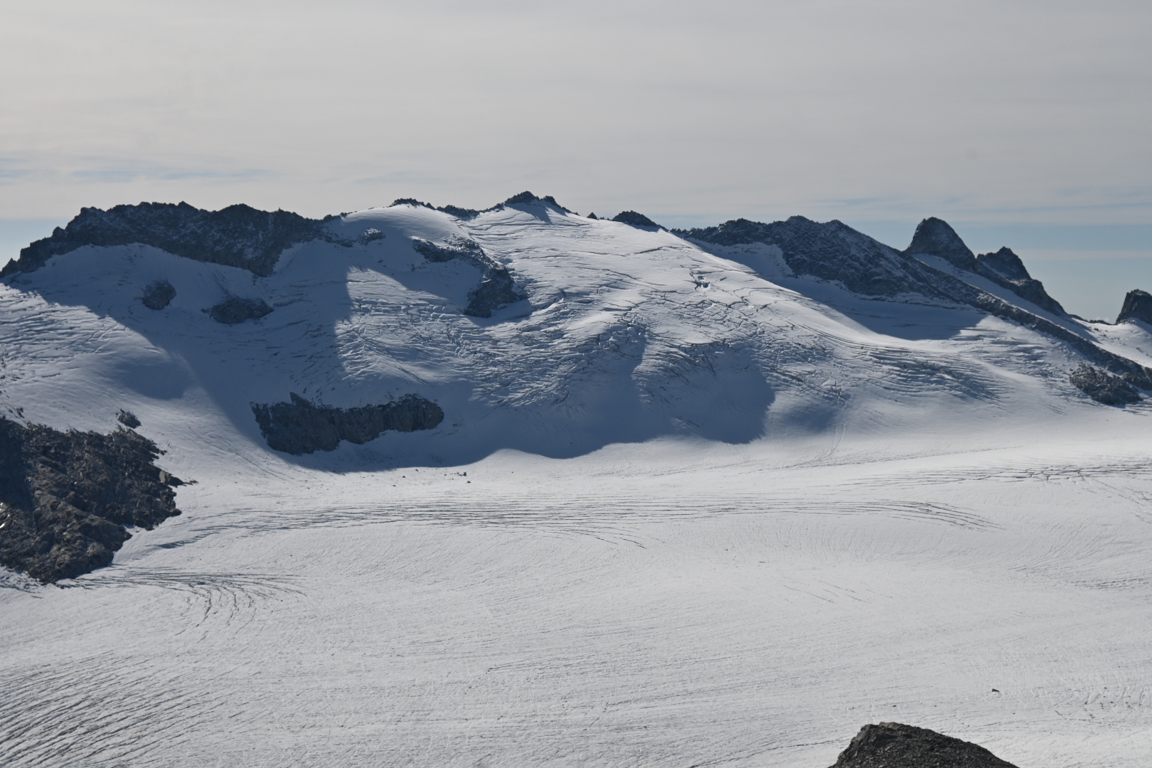 Ghiacciaio dell'Adamello da punta Venerocolo