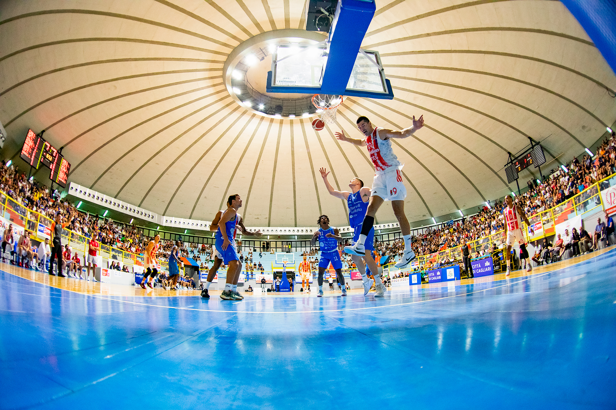 Basketball on fisheye