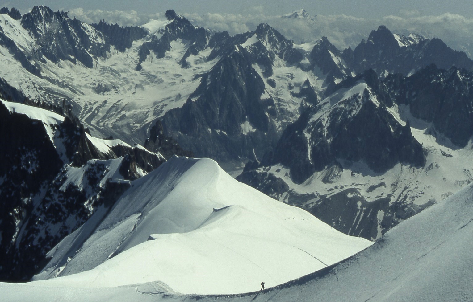 salita all'aiguille du midi senza funivia