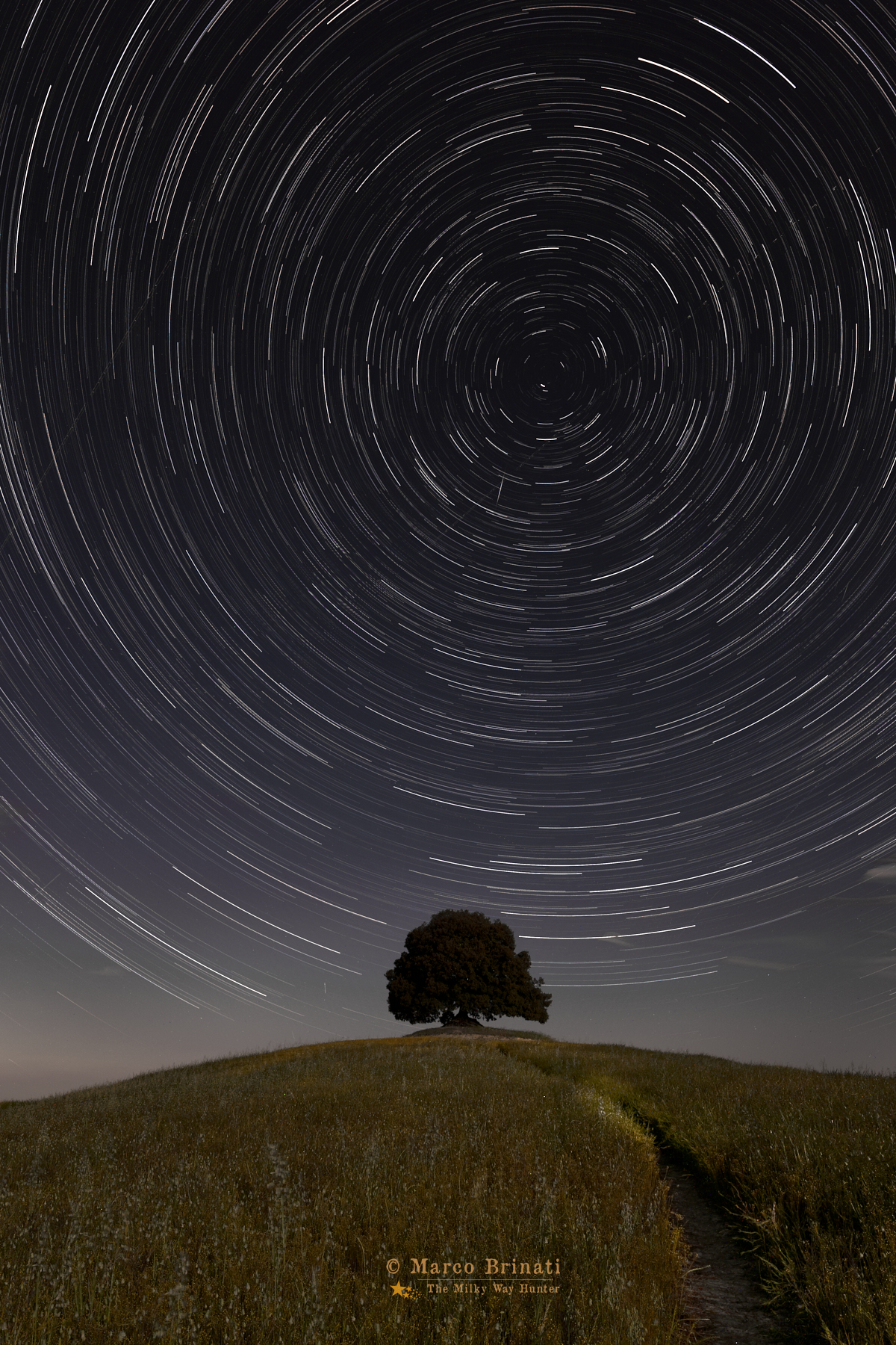 Star Trail a Pieve a Salti