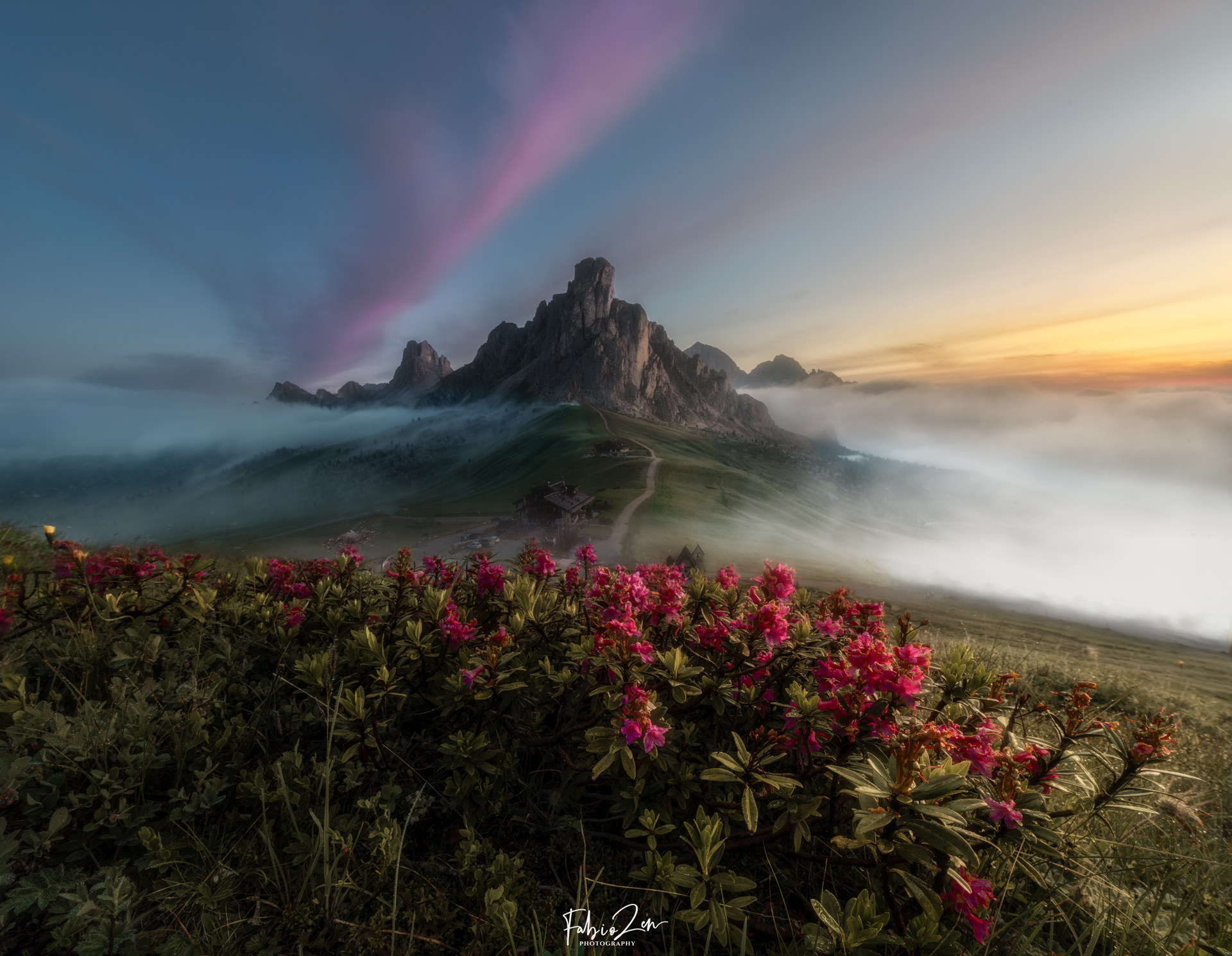 Sunrise from Passo Giau