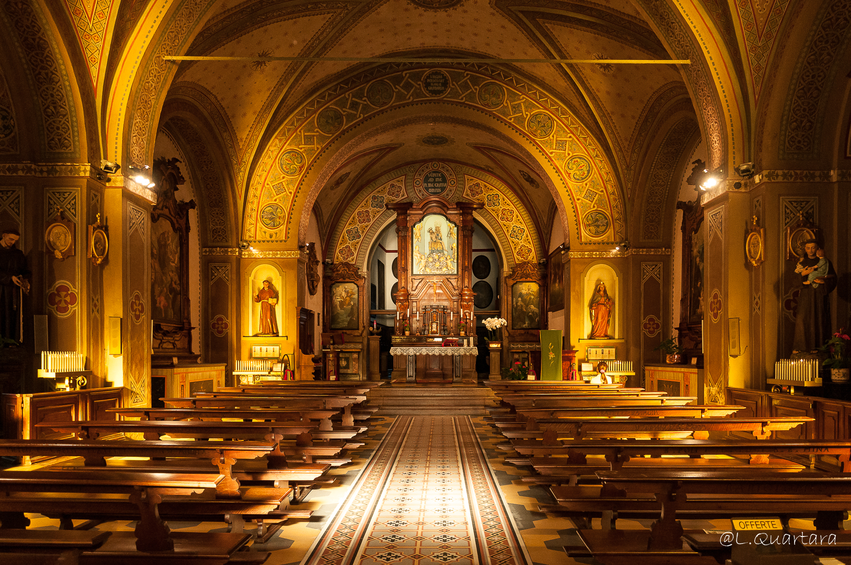 chiesa dei Santi Nicolao e  Francesco - interno -