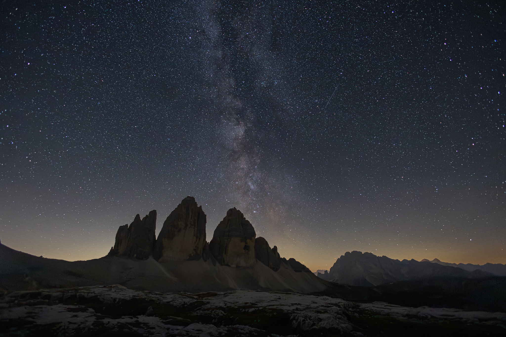 Three Peaks Milky Way