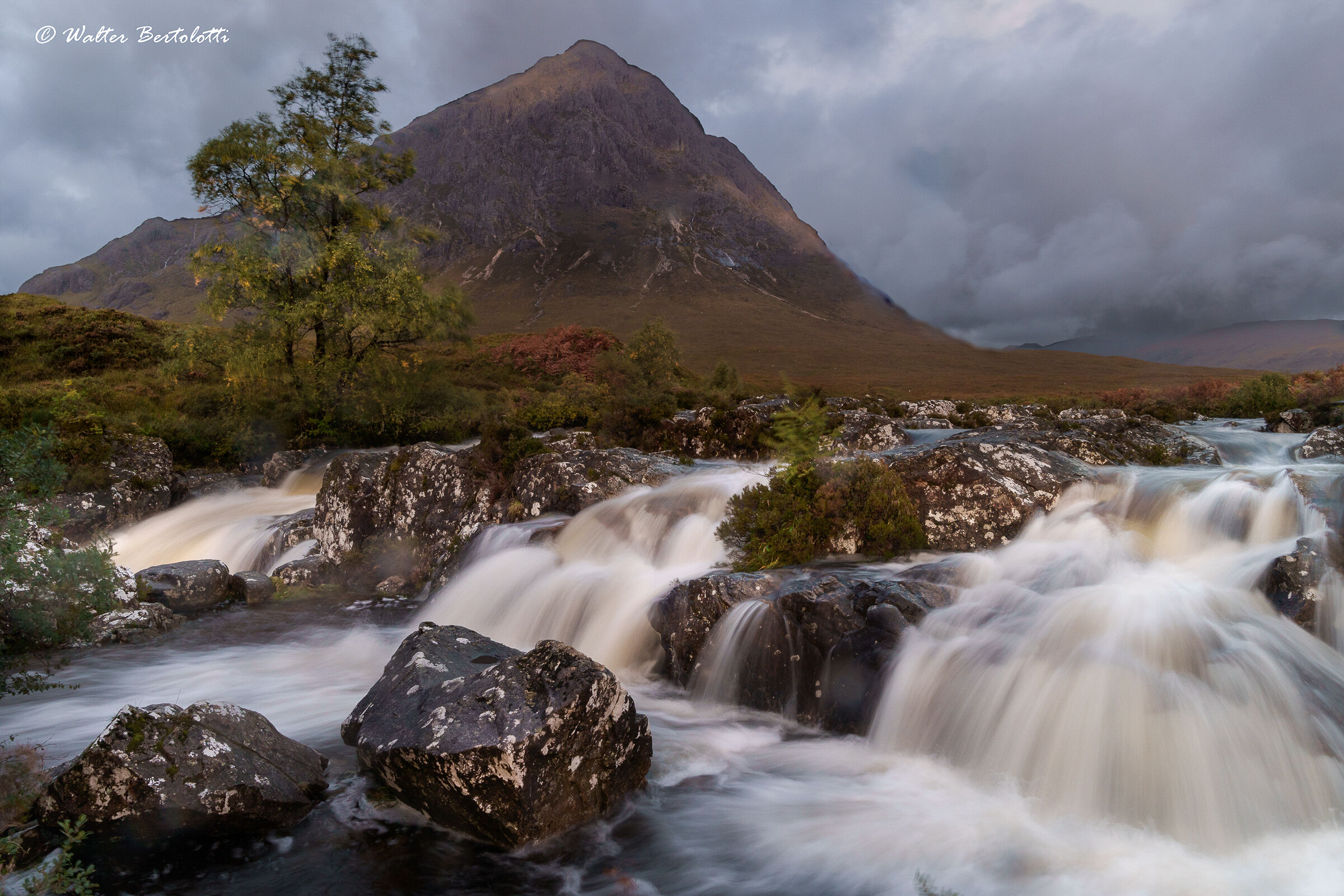 Glen Etive Mor Waterfall