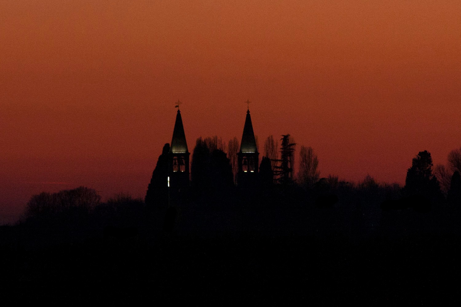 Tramonto in campagna