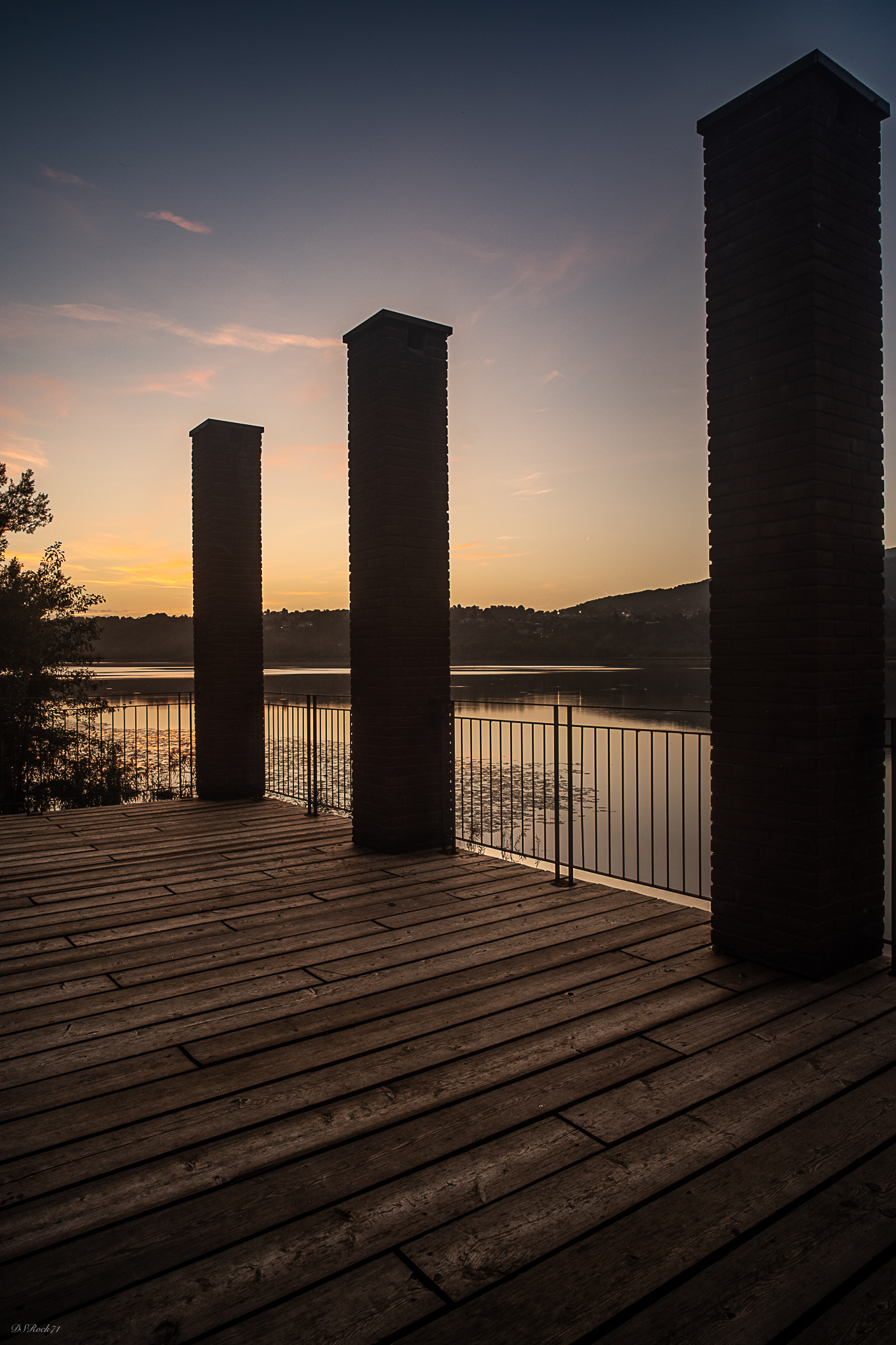 Sunset over the lake