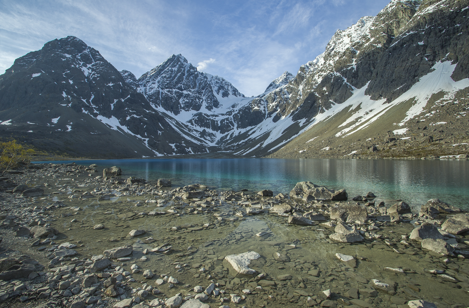 Blåvatnet, Alpi di Lyngen, Norvegia