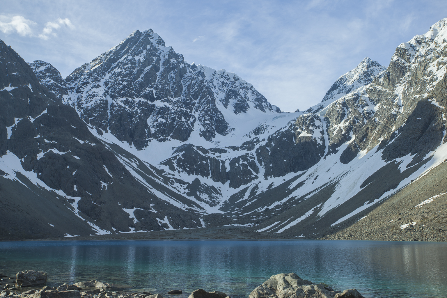 Blåvatnet, Alpi di Lyngen, Norvegia