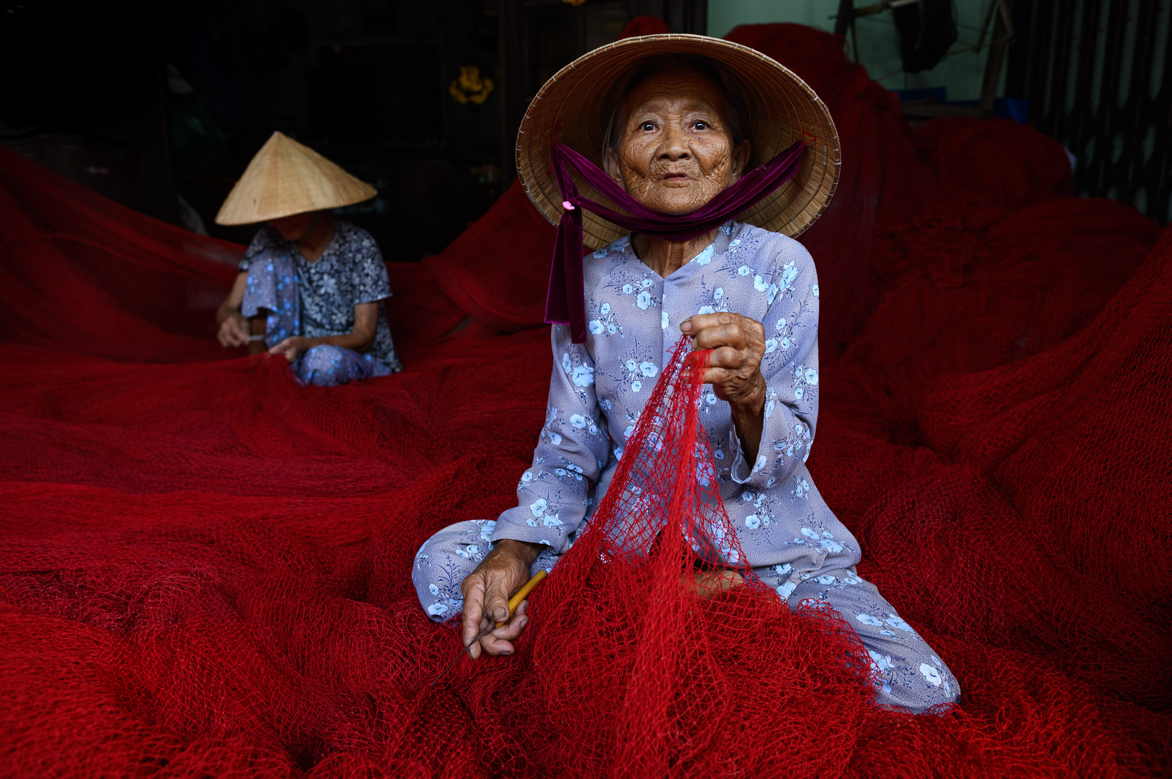 At the fishing village, Vietnam