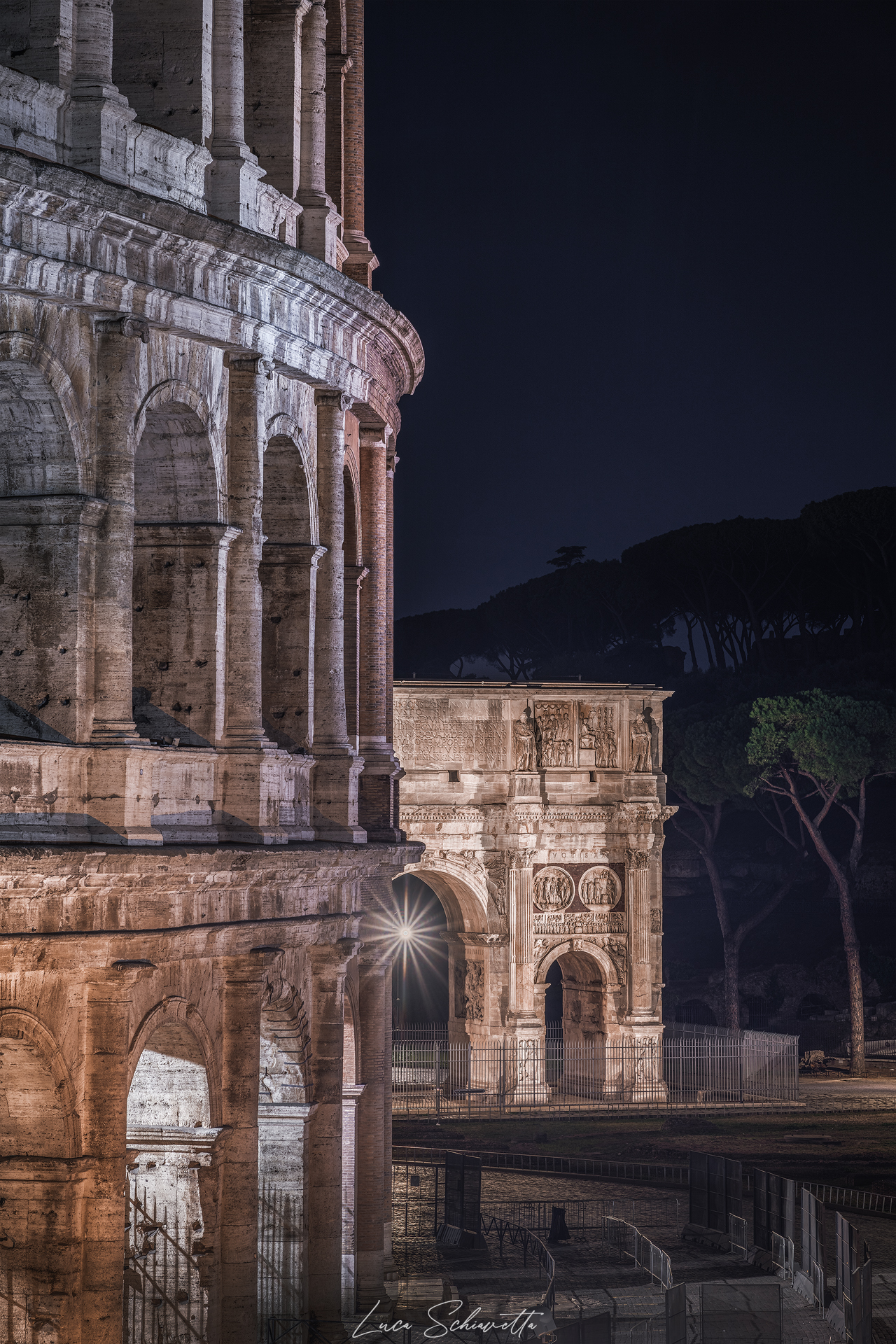 Rome - Colosseum and Arch of Constantine