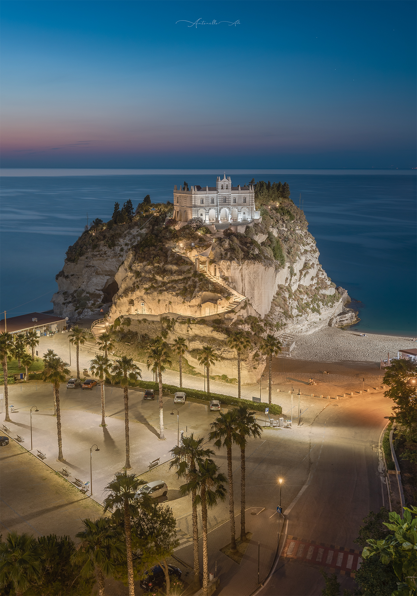 Tropea at blue hour