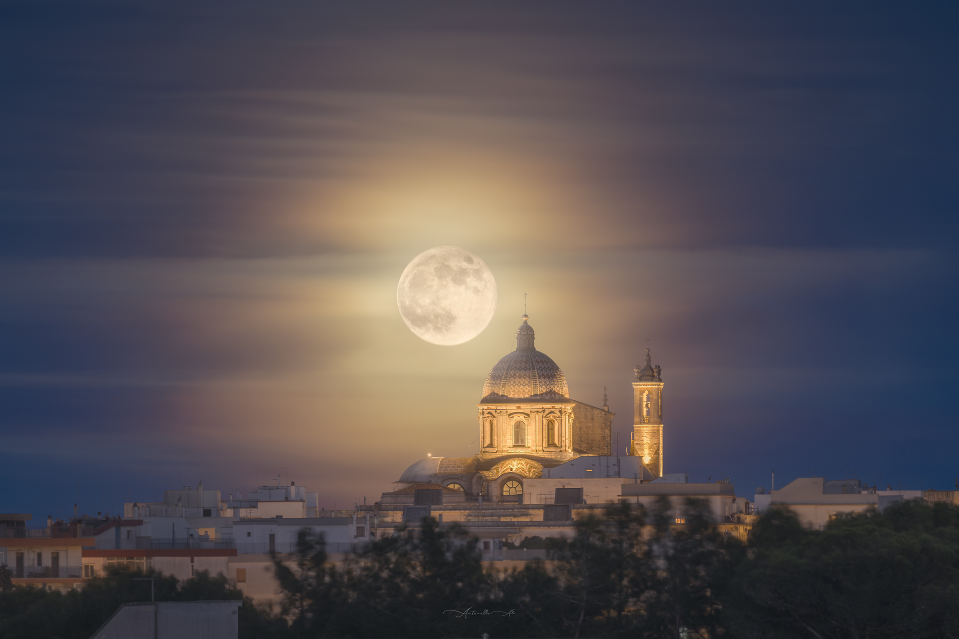 Moon over Ceglie Messapica