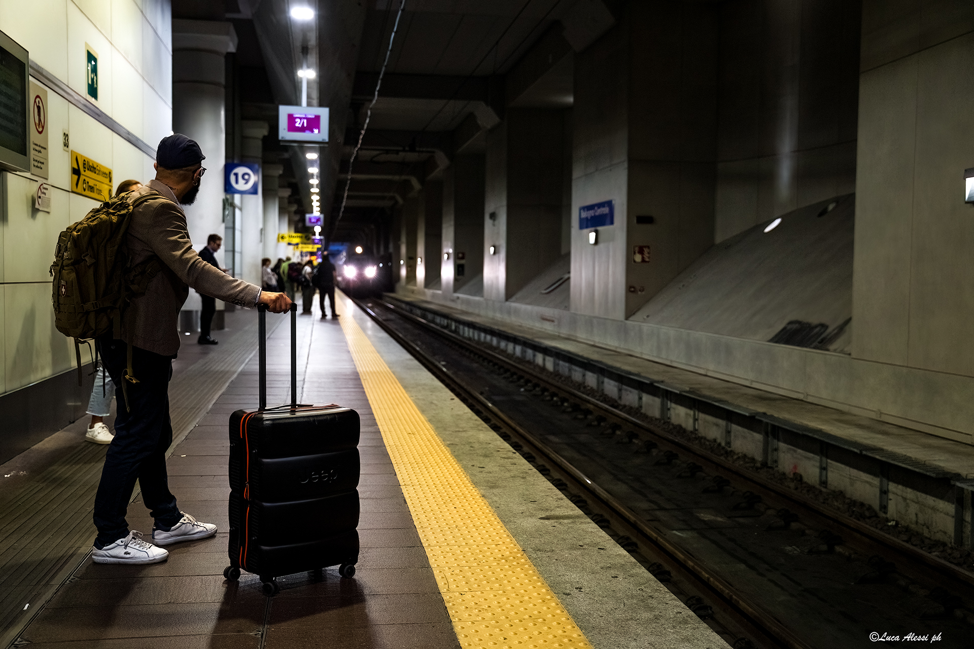 Moving away from the yellow line