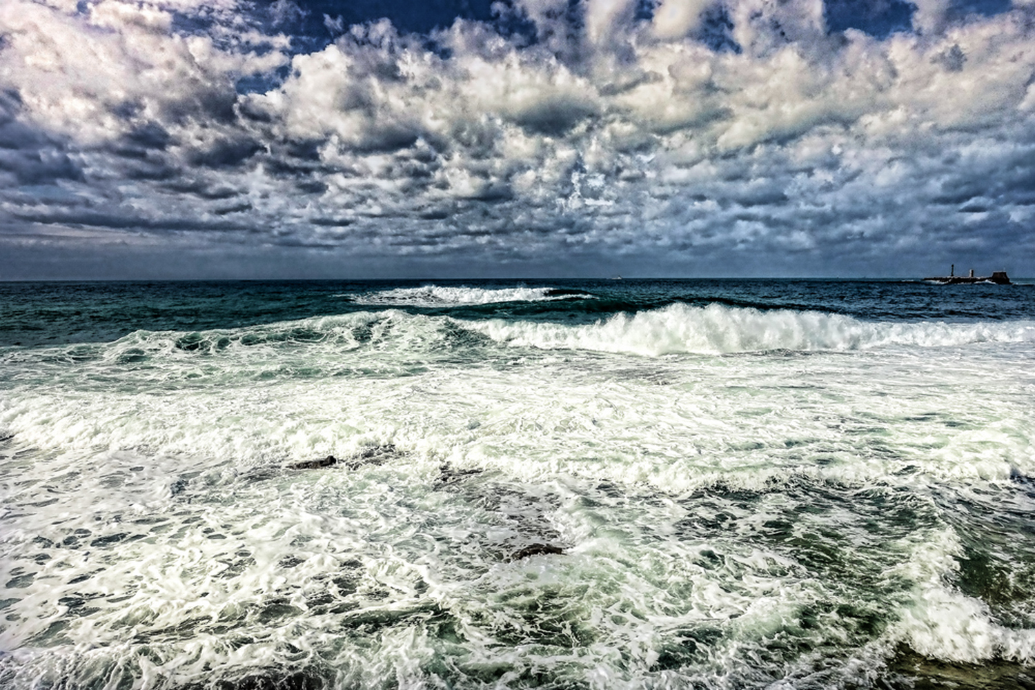 Between sky and sea...