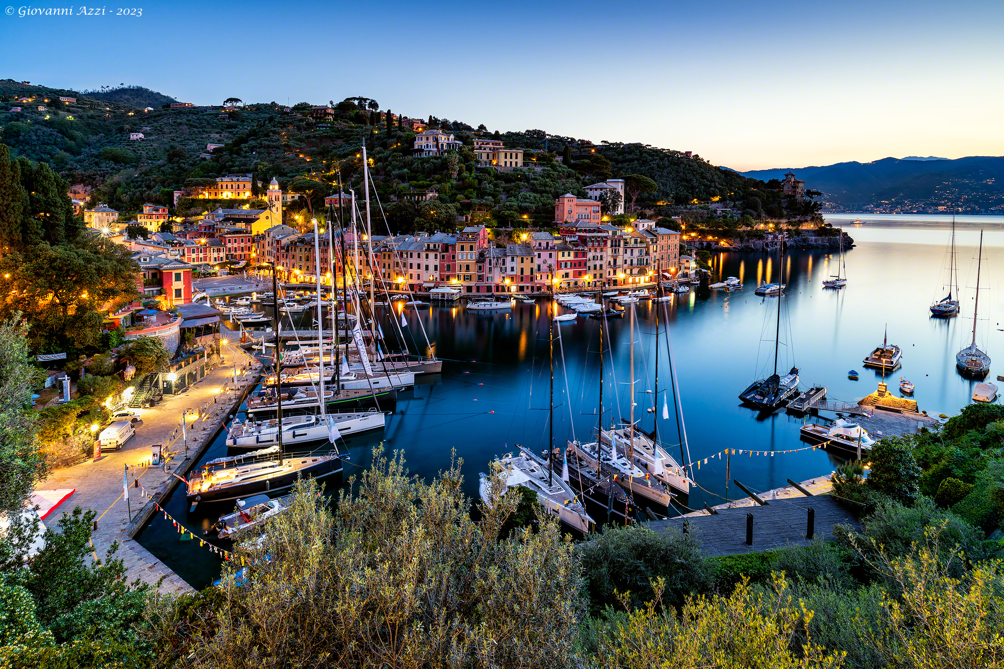 Aspettando l'alba a Portofino
