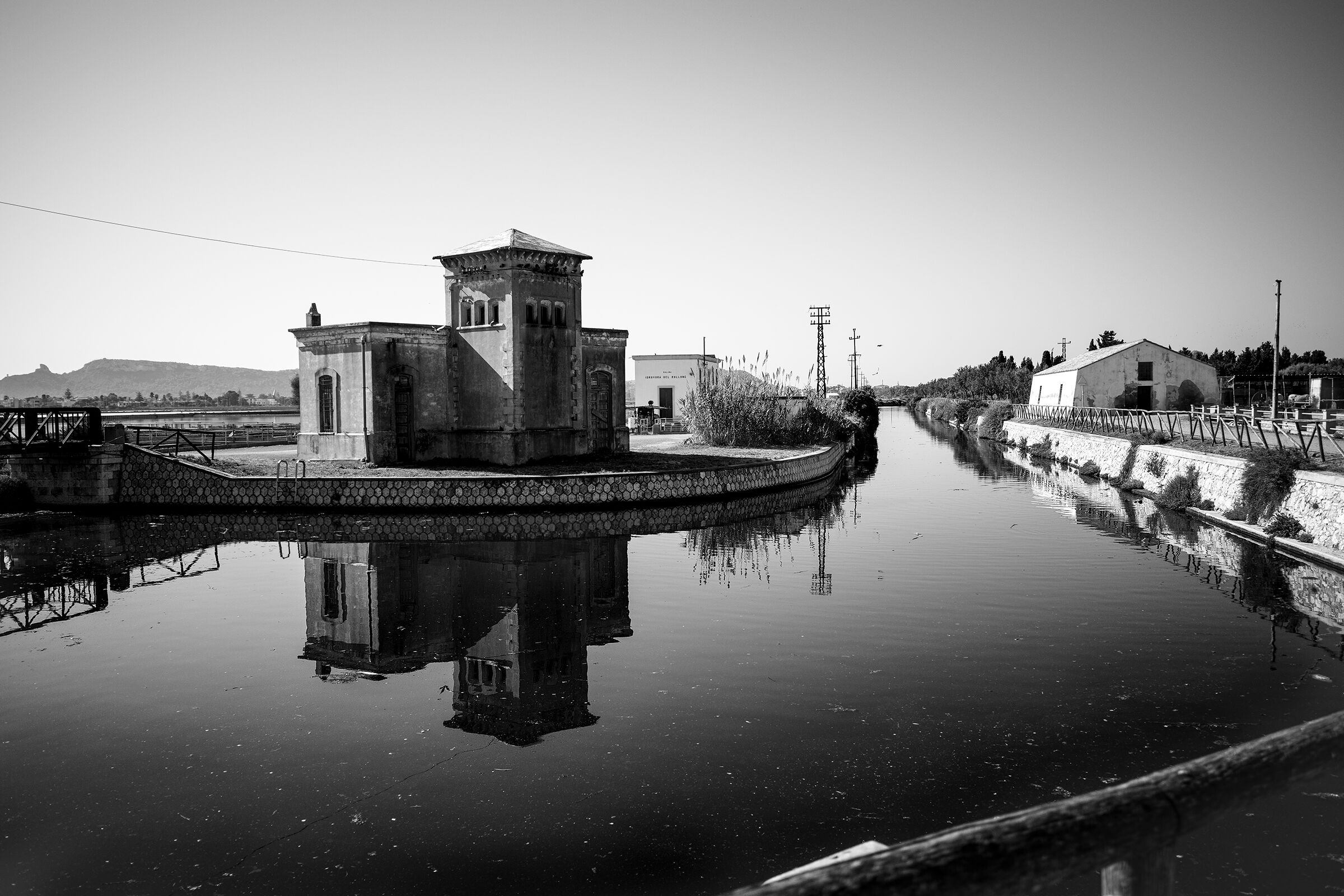 Canal at the Salina of Cagliari
