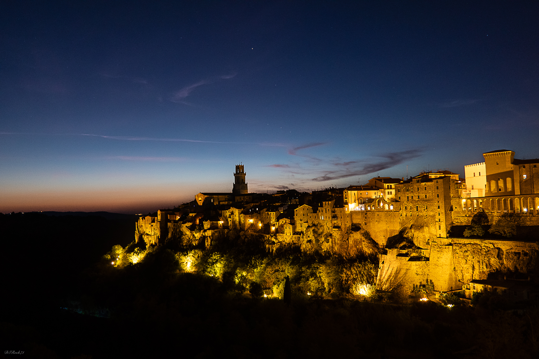 Pitigliano by night