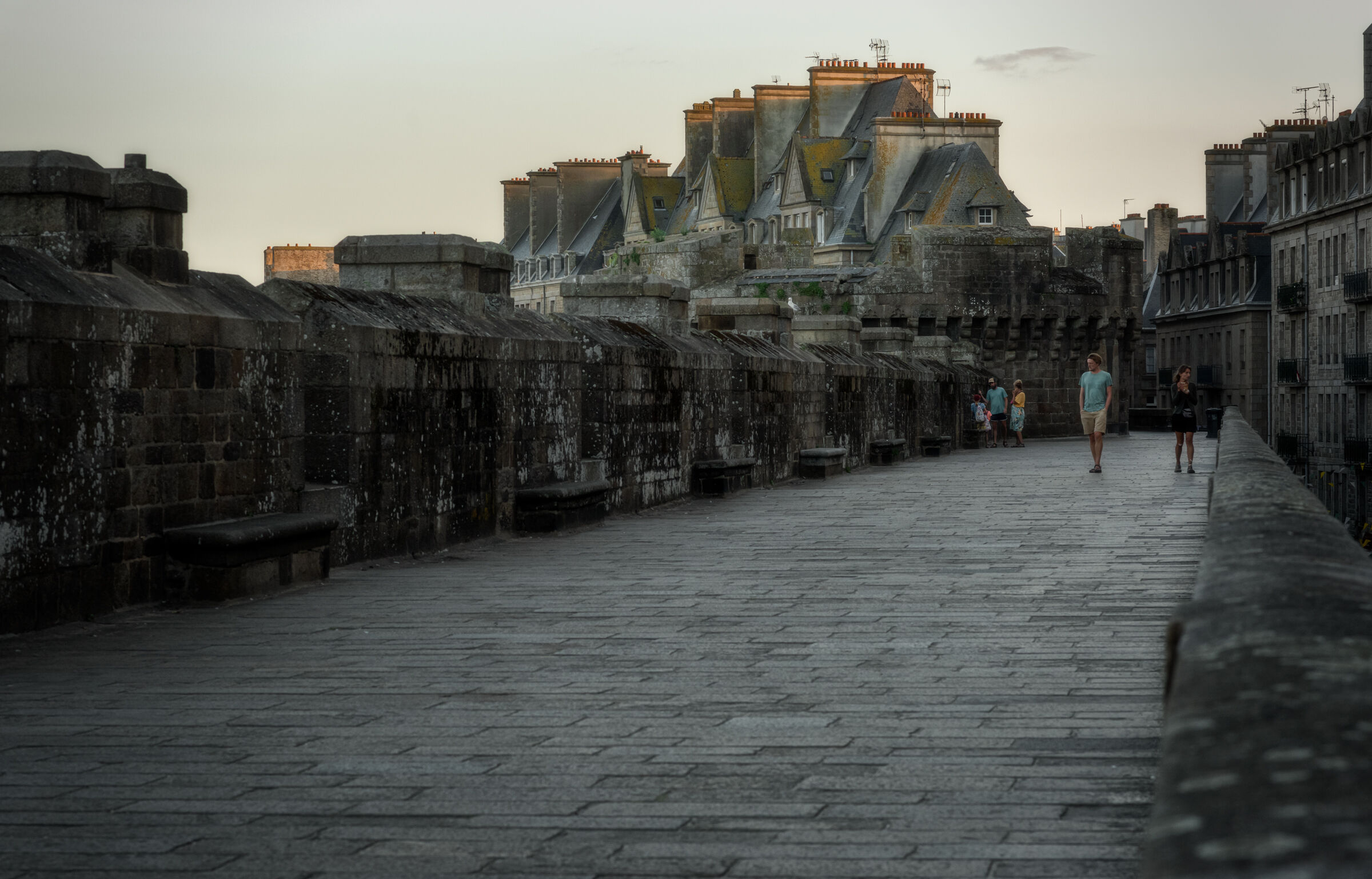 The walkway of Saint Malo