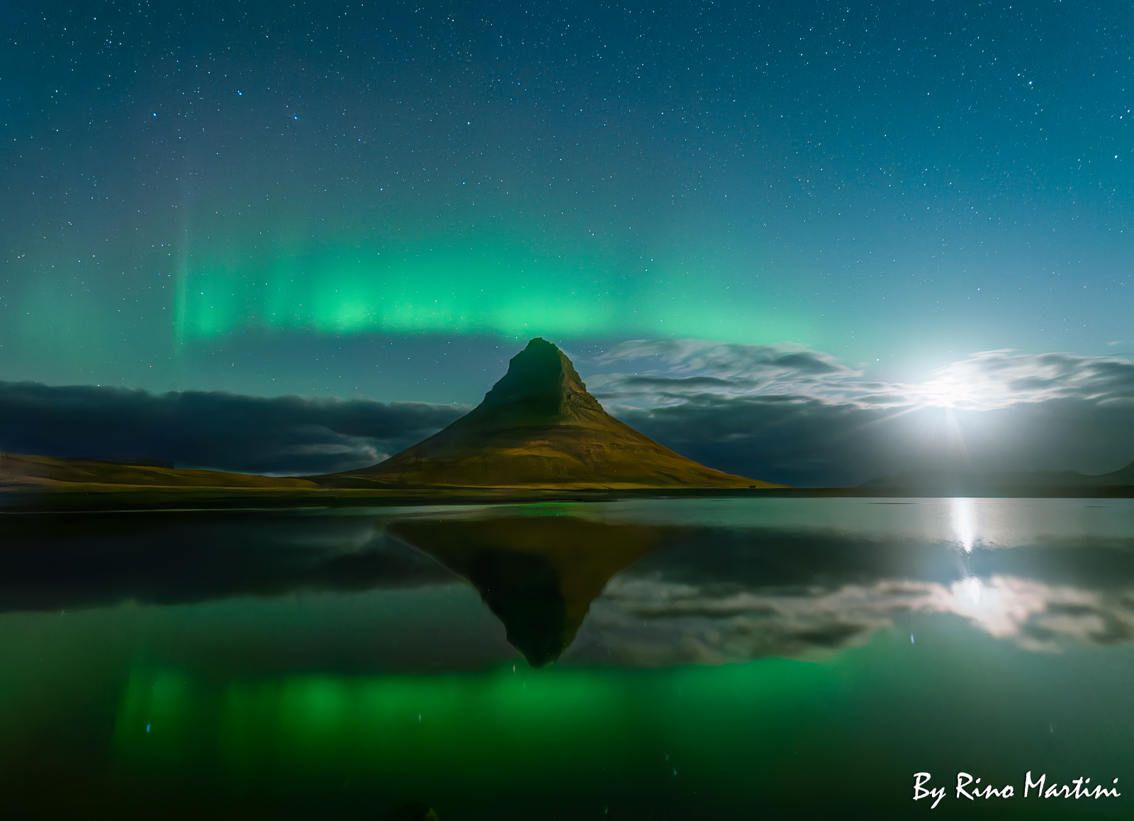 Islanda : Aurora Boreale a Kirkjufell