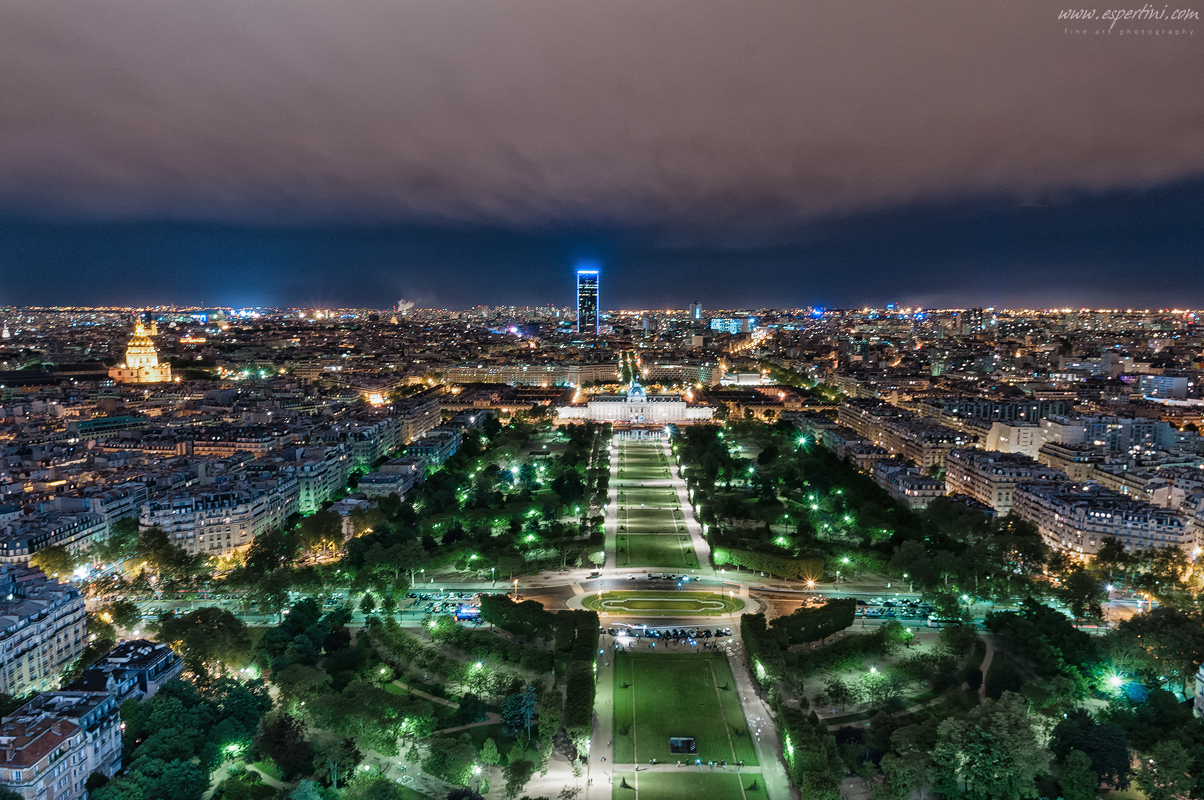 Parigi - Notturno dalla Tour Eiffel
