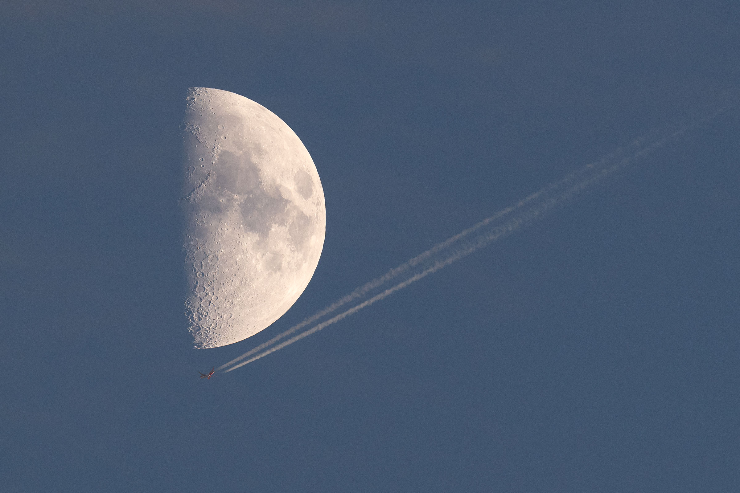 Passing over the moon
