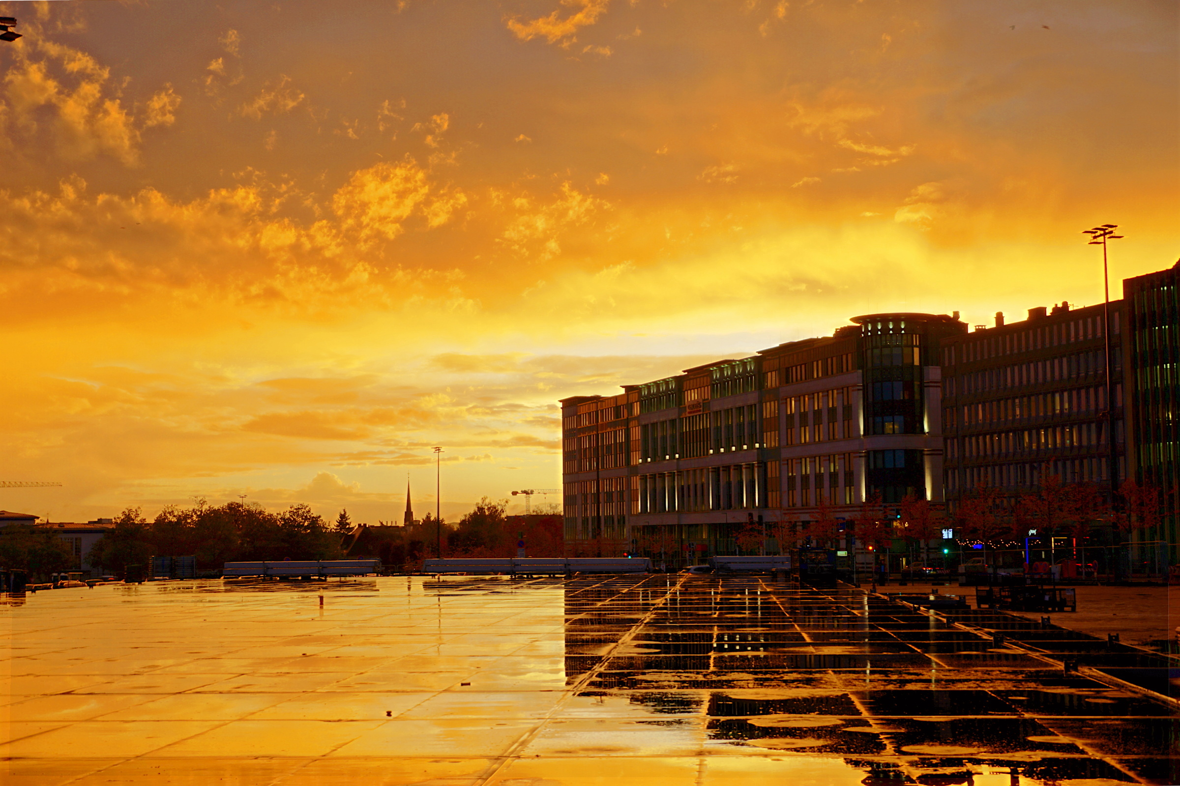 tramonto dopo la pioggia